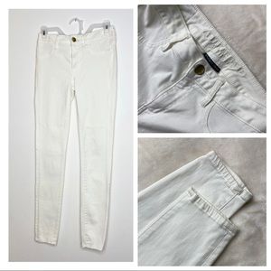 American Eagle Outfitters White Jeans jeggings skinny stretch jeans size 4